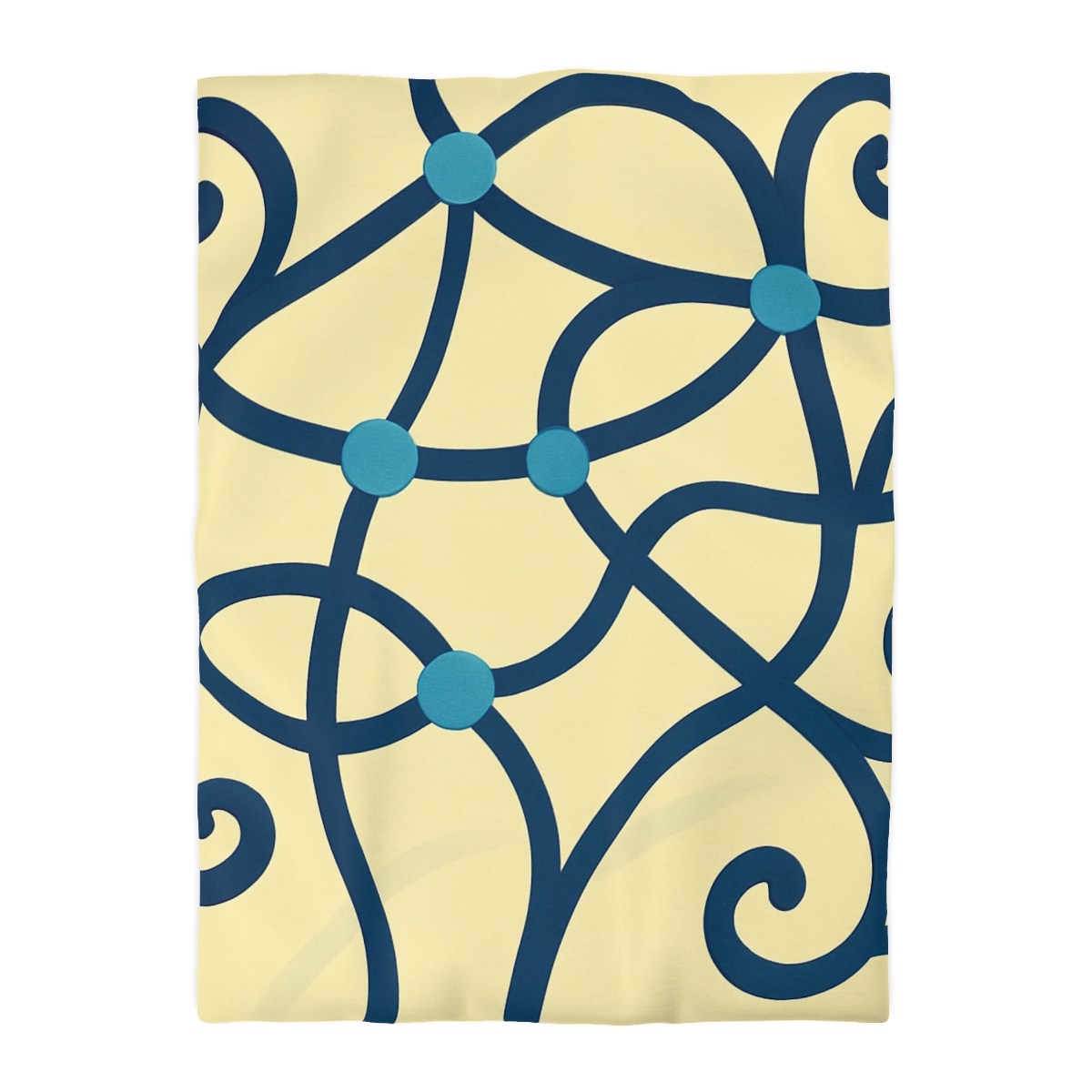 Tendril Ribbon Network unique patterned duvets