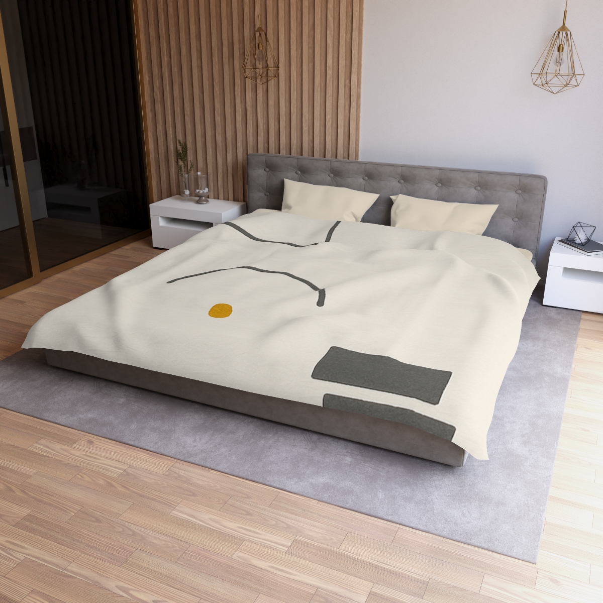 Framed Gap And Resting Arc warm winter duvets