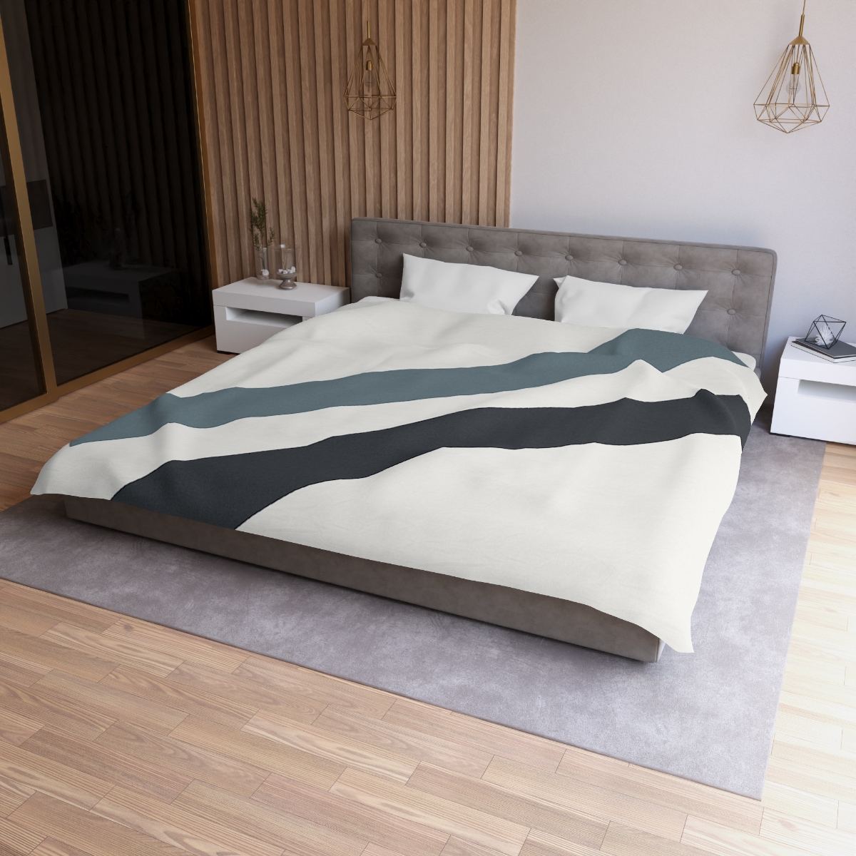 Sparse Diagonal Bar Pair warm winter duvets