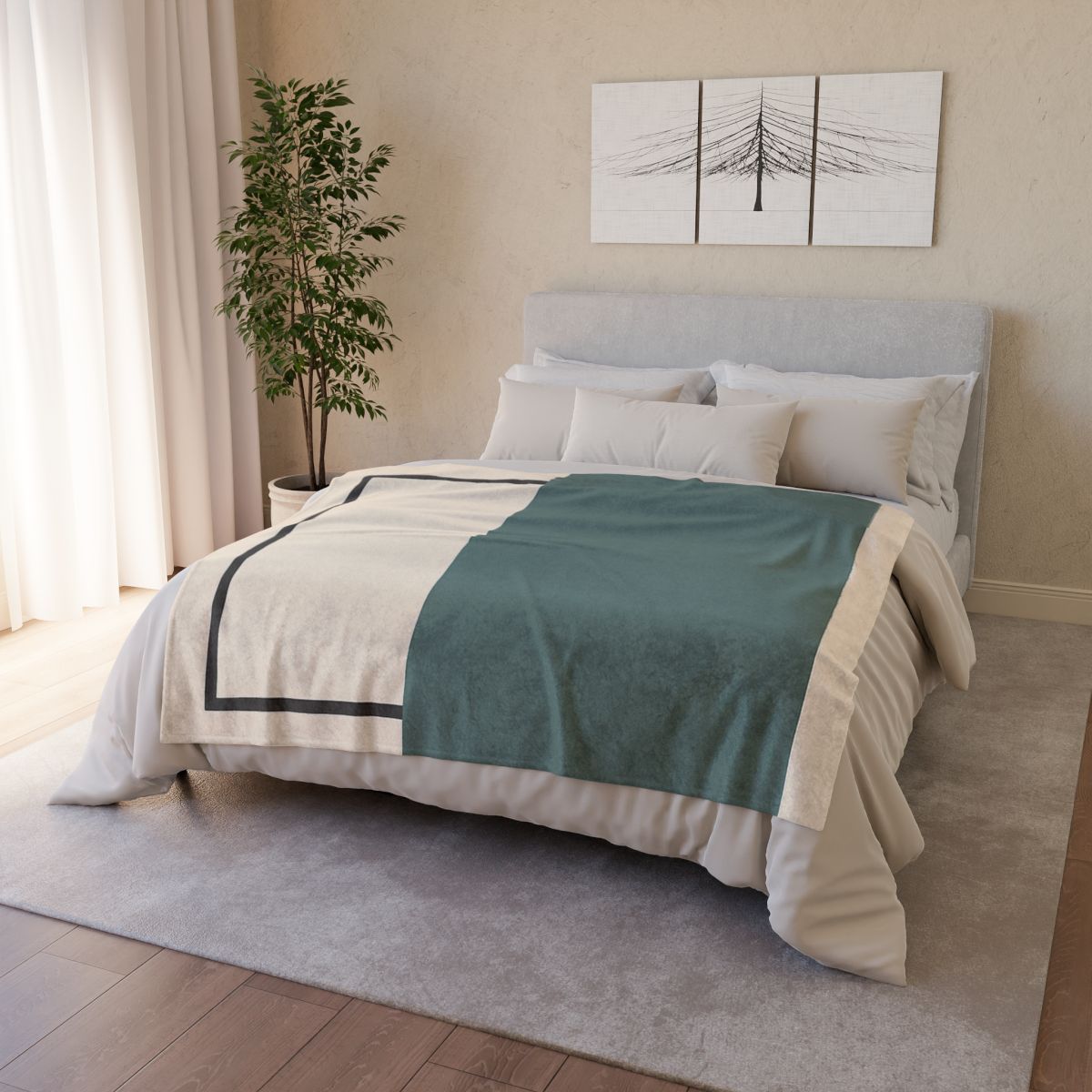 Offset Rectangle Pause unique gift blanketscustom blankets