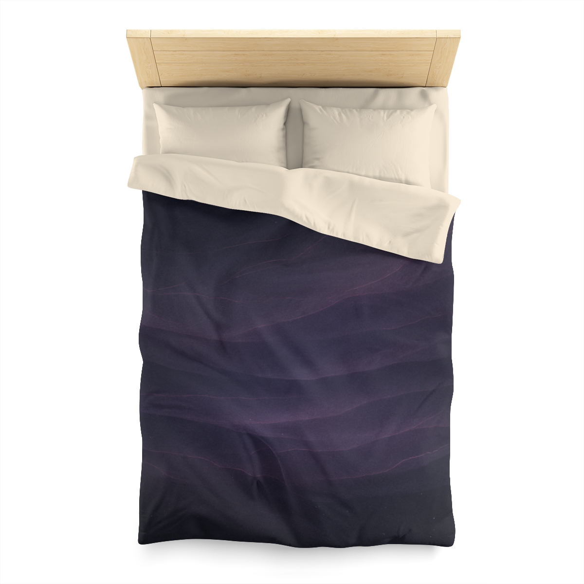 Dark Energy Gradient Veil designer printed duvets