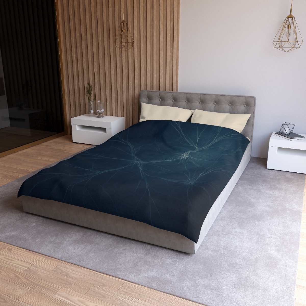 Dark Matter Filament Tapestry unique patterned duvets