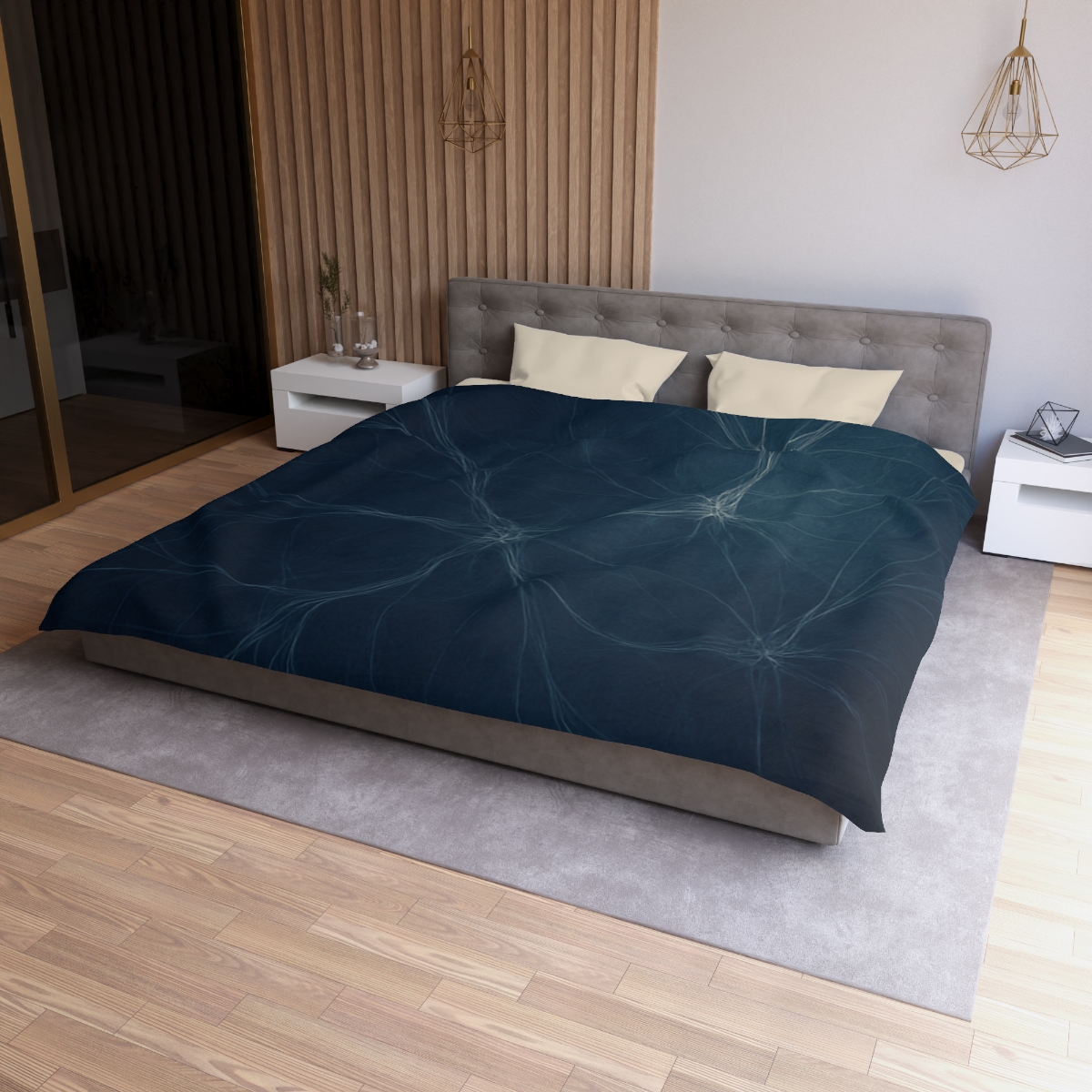 Dark Matter Filament Tapestry unique patterned duvets