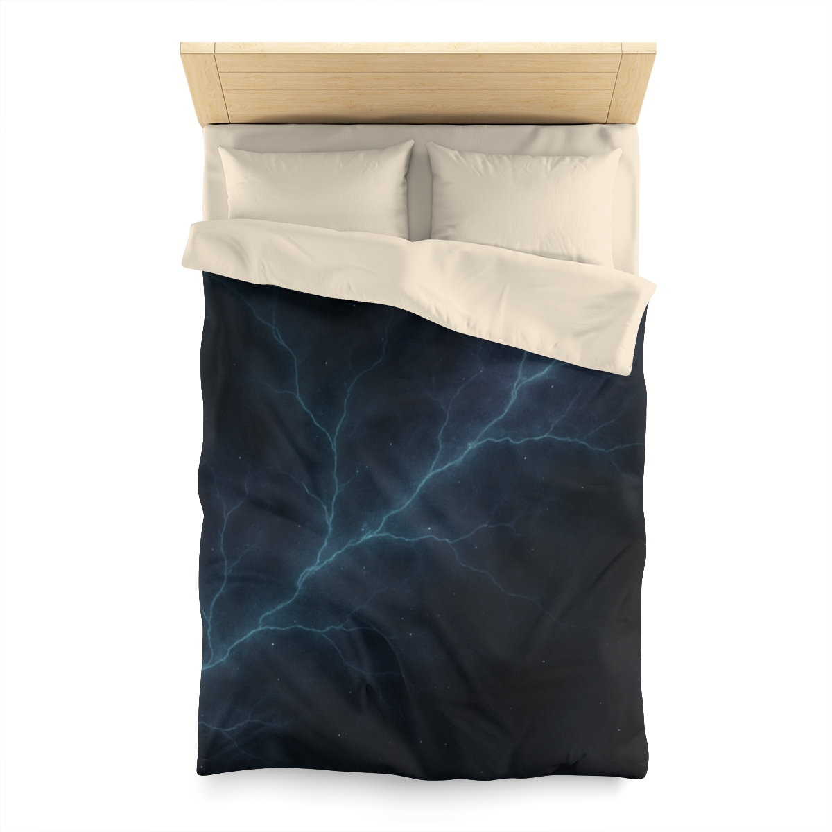 Dark Matter Vein Bloom personalized bedding duvets