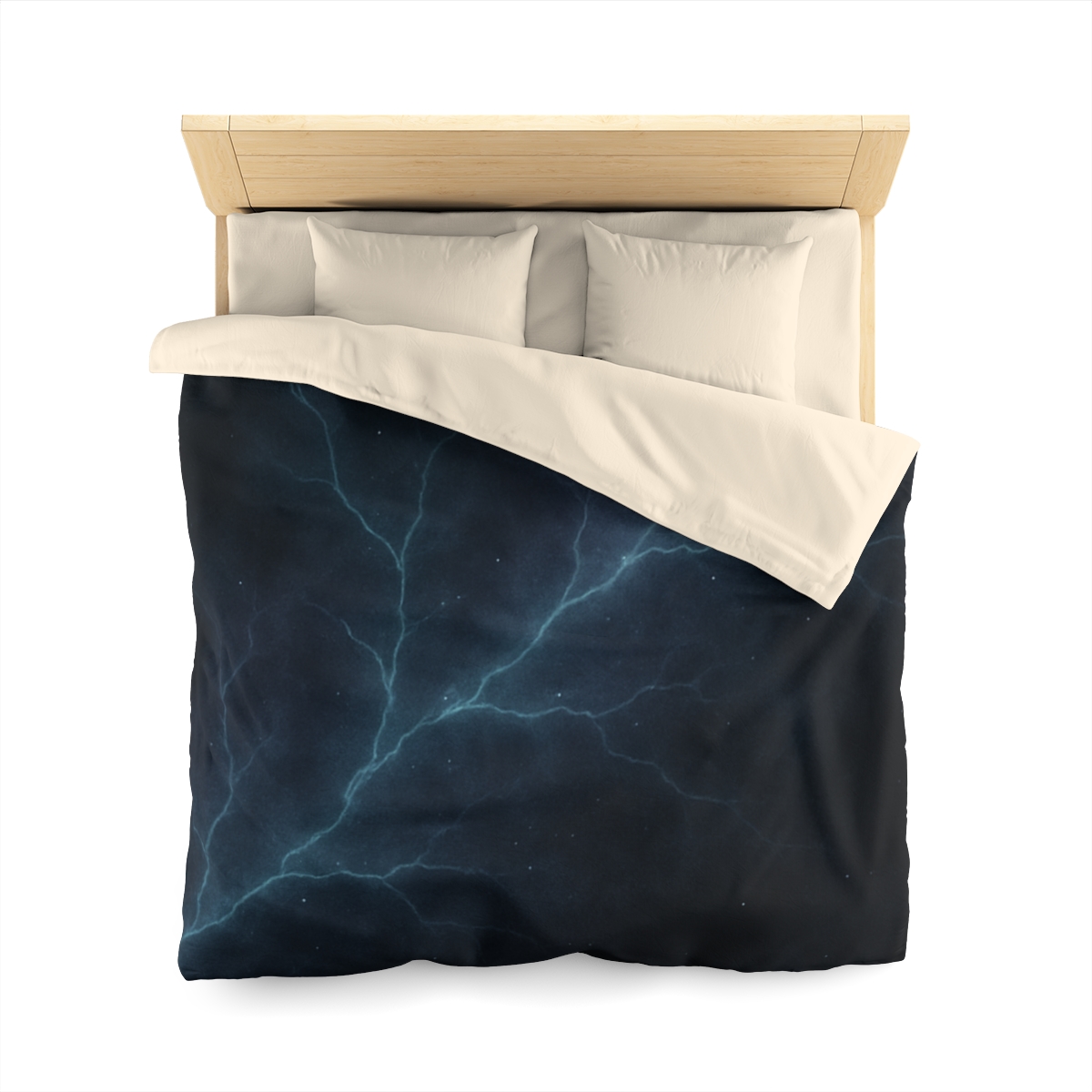 Dark Matter Vein Bloom personalized bedding duvets