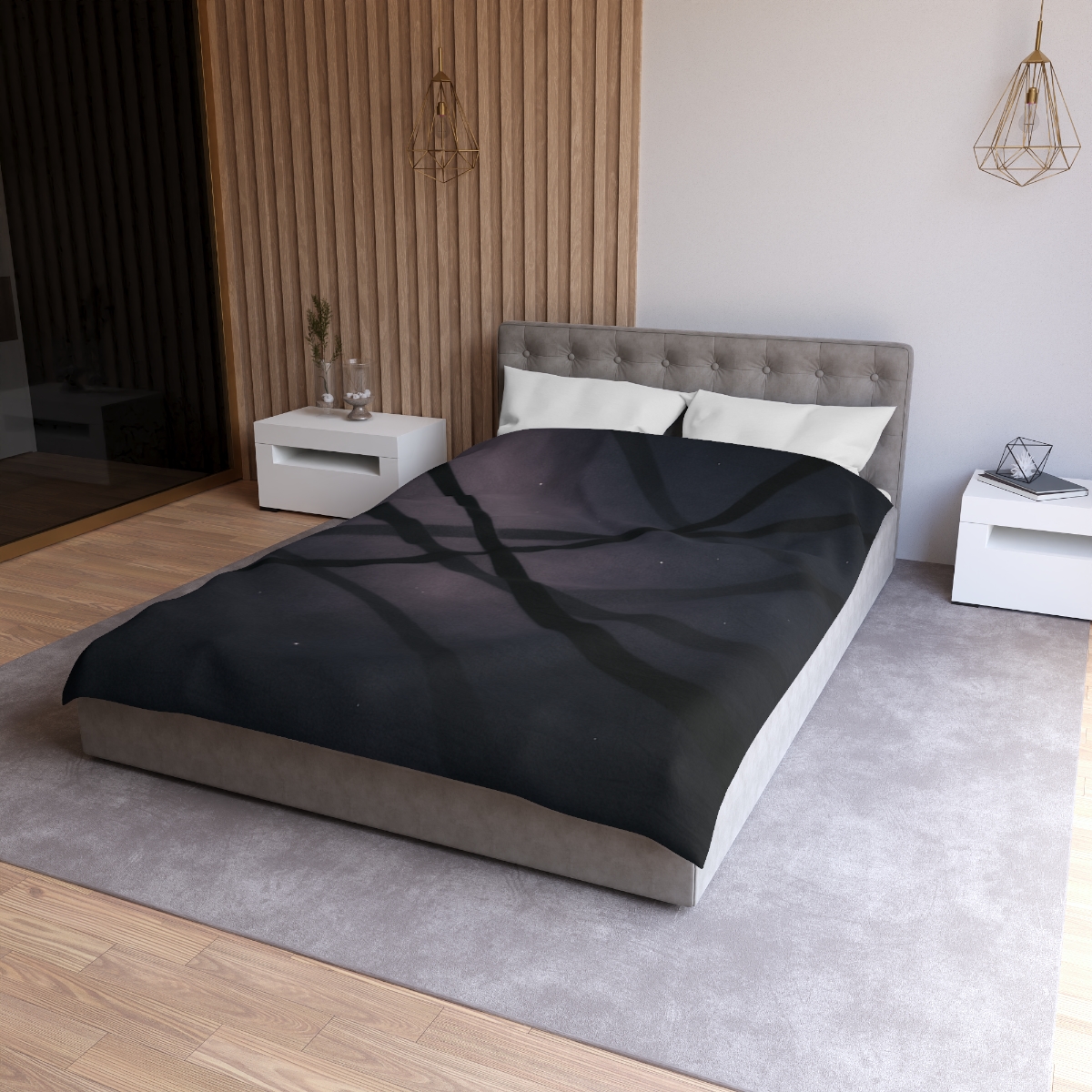 Dark Veil Filaments trendy bedroom duvets