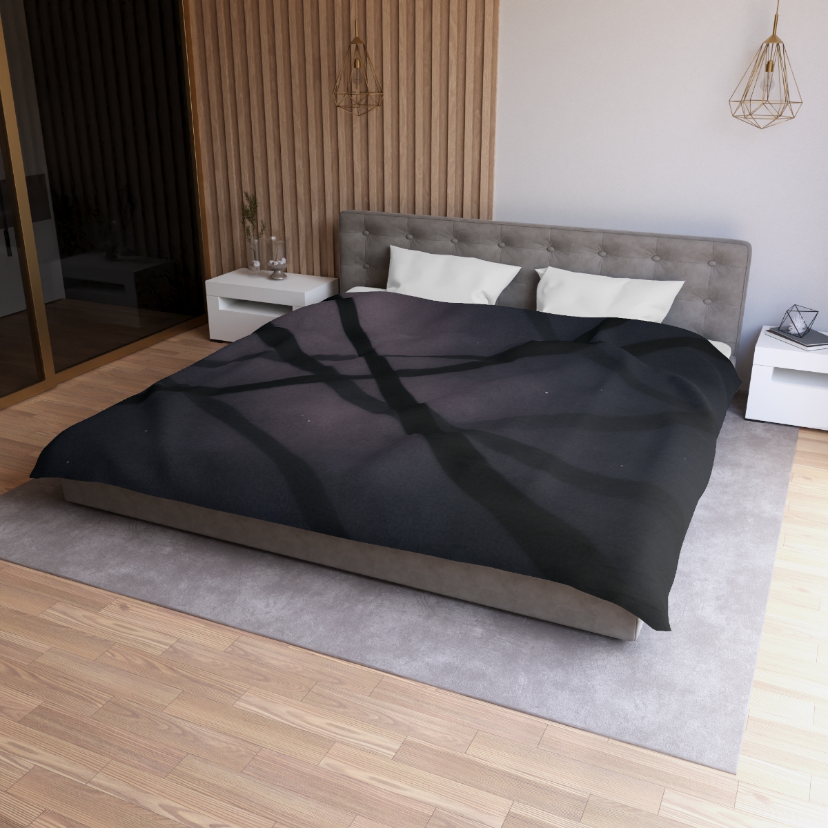 Dark Veil Filaments trendy bedroom duvets