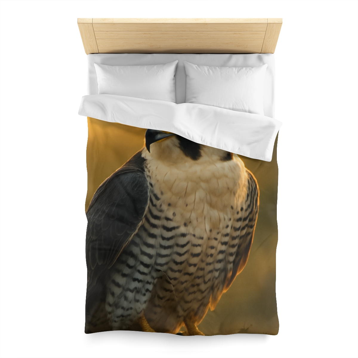 Dawn Arrow Peregrine Falcon designer printed duvets
