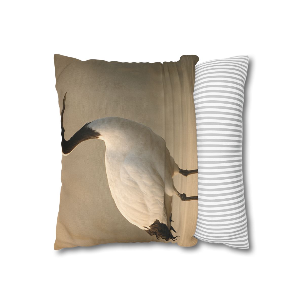Dawn Balance Red Crowned Crane personalized pillow covers