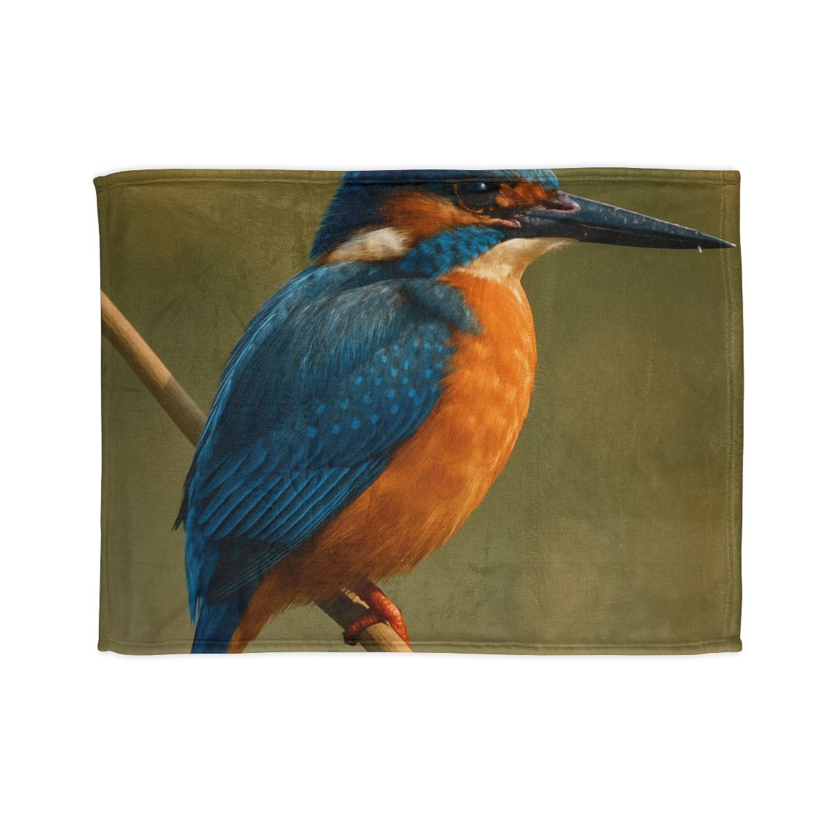 Dawn Drift Kingfisher designer printed blankets