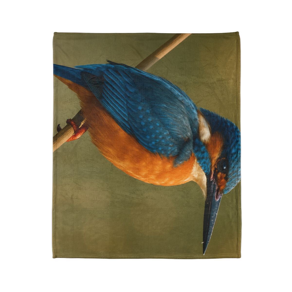 Dawn Drift Kingfisher designer printed blankets