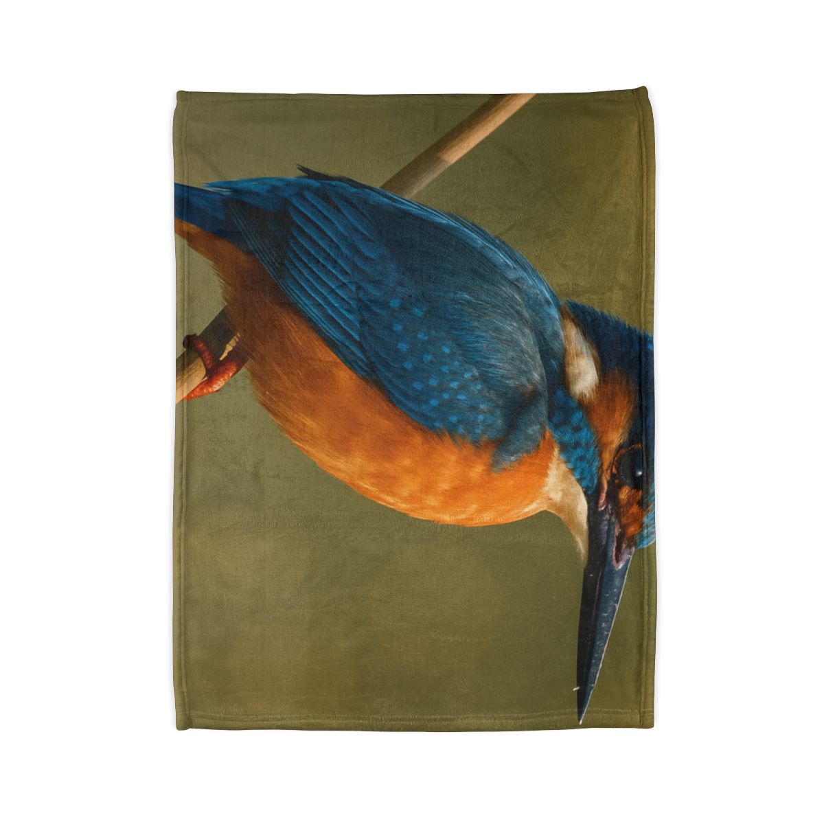 Dawn Drift Kingfisher designer printed blankets