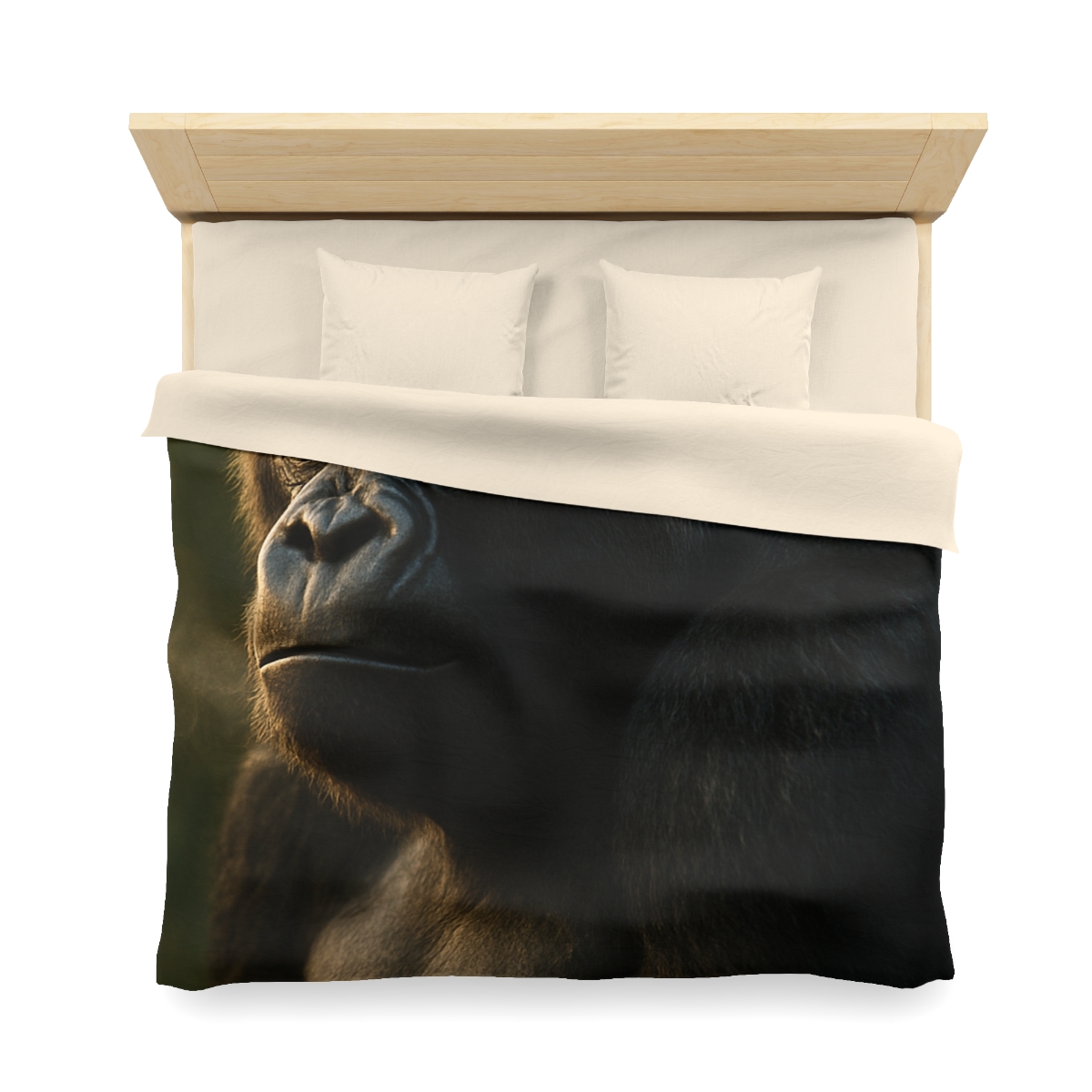 Dawn Guardian Silverback Gorilla designer printed duvets