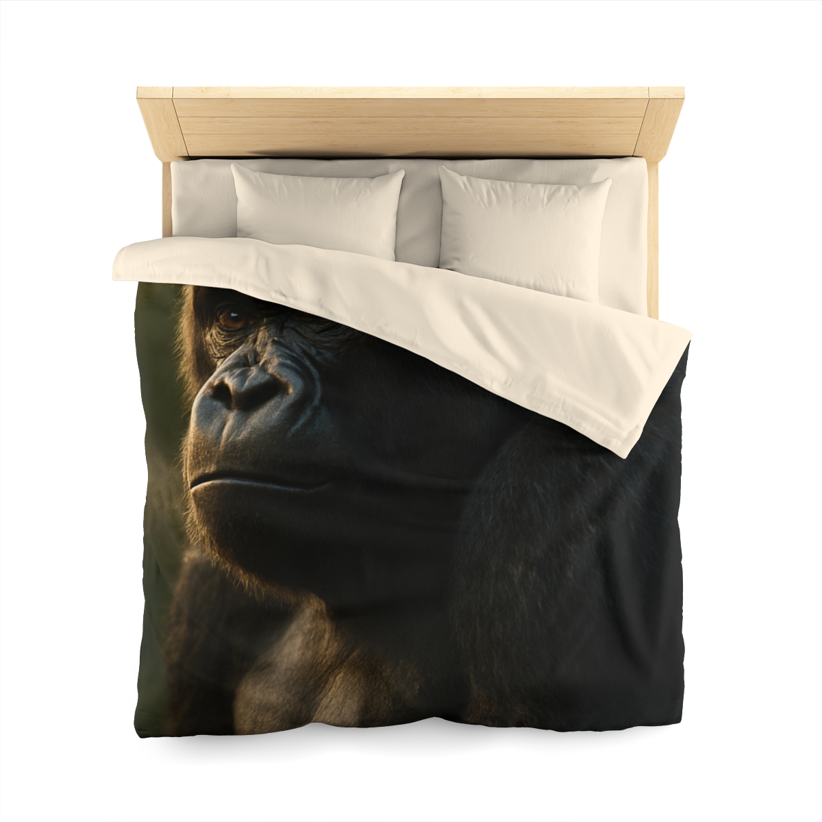 Dawn Guardian Silverback Gorilla designer printed duvets