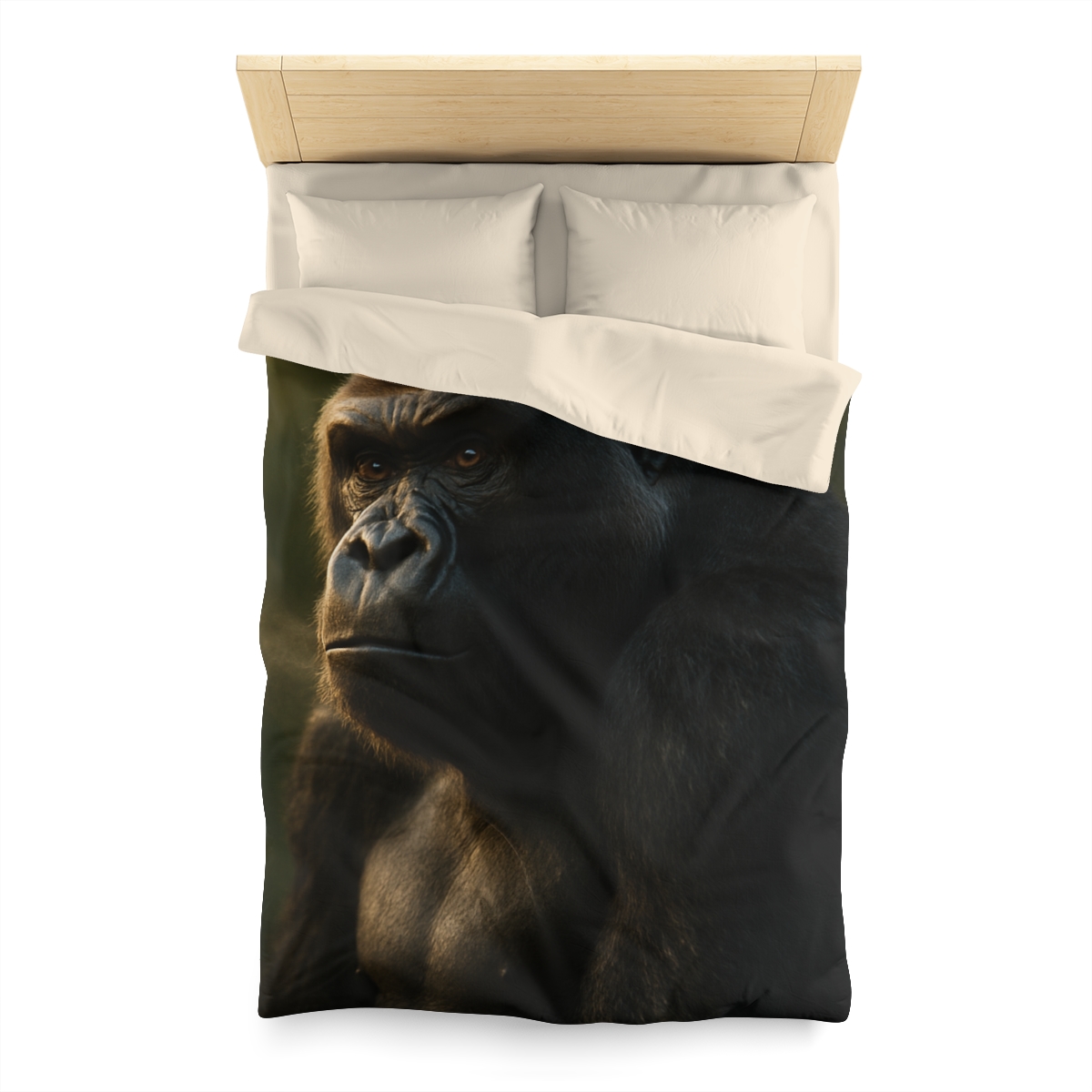 Dawn Guardian Silverback Gorilla designer printed duvets