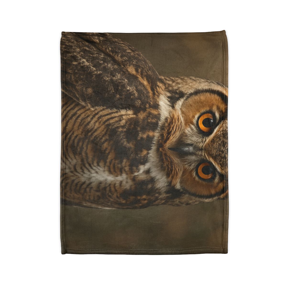 Dawn Listener Great Horned Owl unique gift blankets