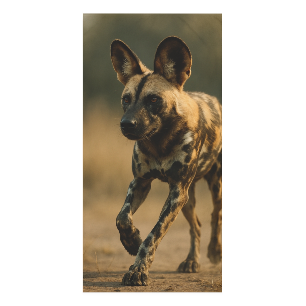 Dawn Run African Wild Dog custom towels