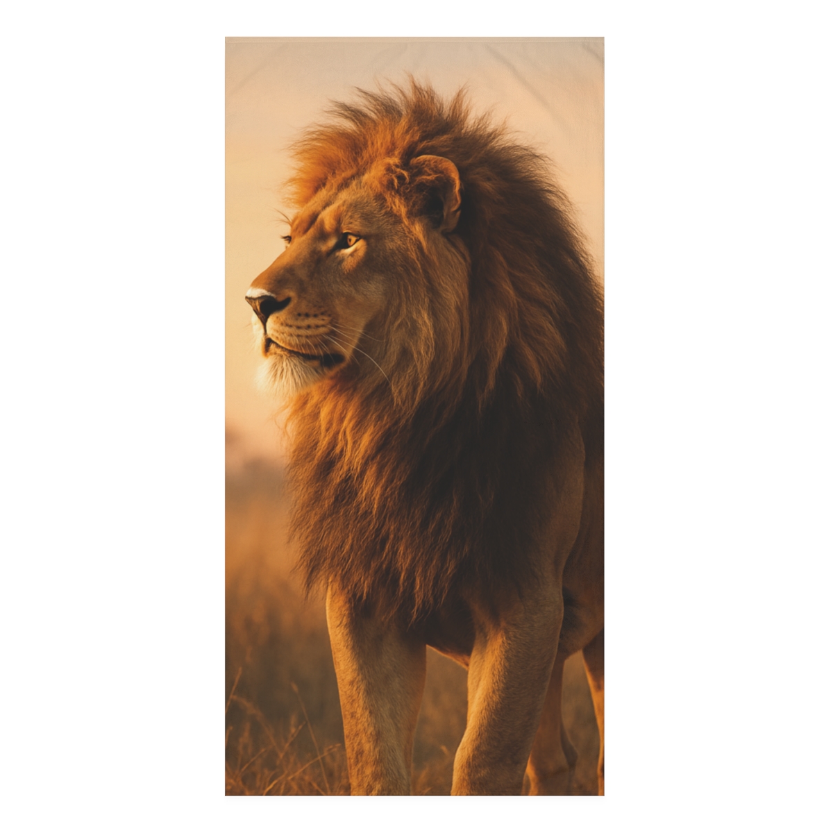 Dawn Sentinel African Lion unique gift towels