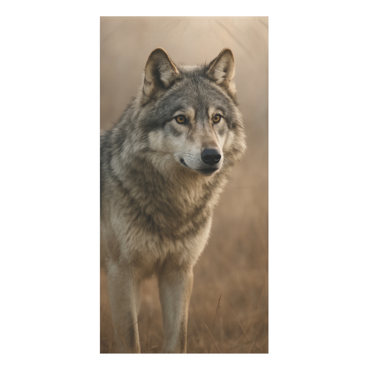 Dawn Sentinel Grey Wolf unique gift towels
