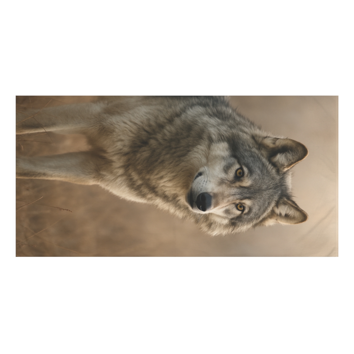 Dawn Sentinel Grey Wolf unique gift towels