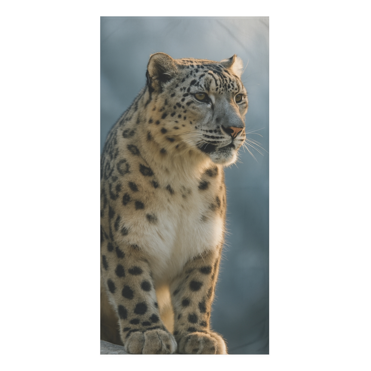 Dawn Sentinel Snow Leopard custom towels