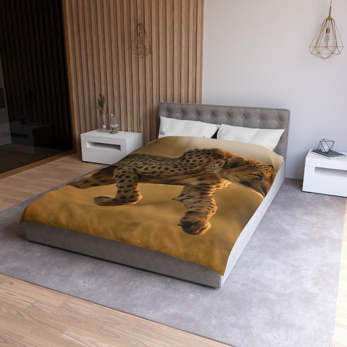 Dawn Sprint Cheetah custom duvets