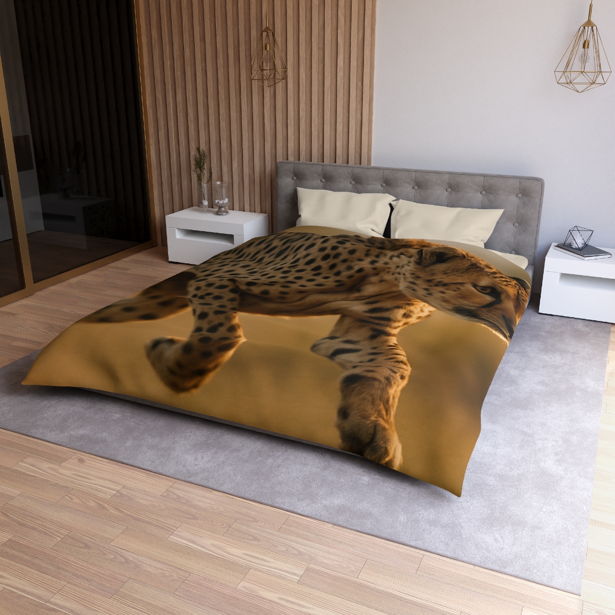 Dawn Sprint Cheetah custom duvets