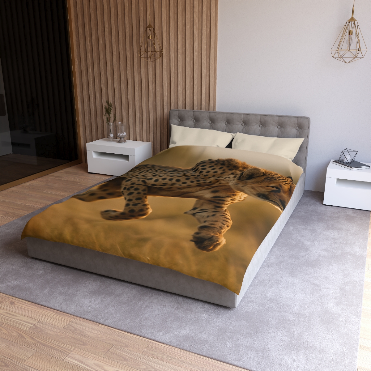 Dawn Sprint Cheetah custom duvets