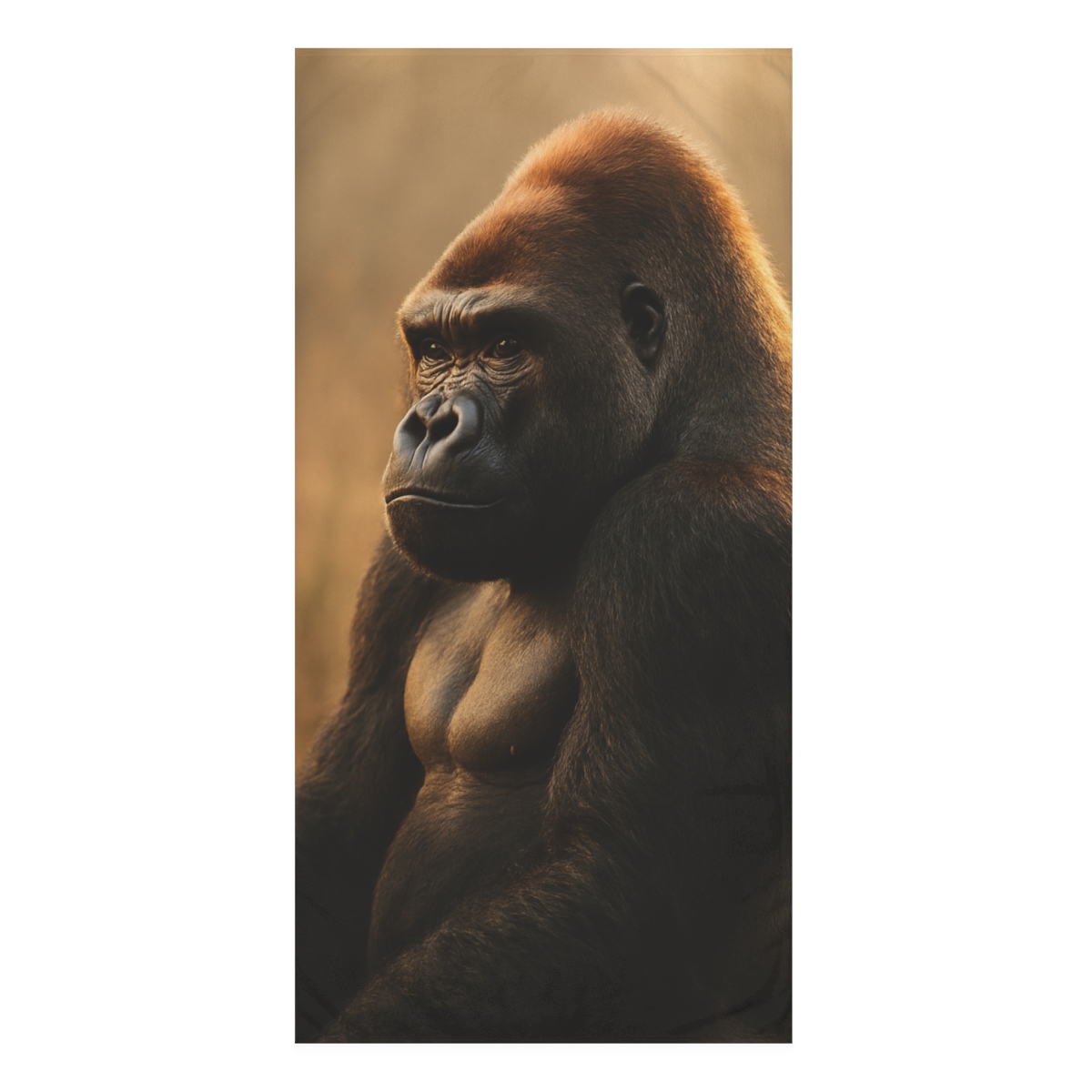 Dawn Watcher Silverback Gorilla custom towels