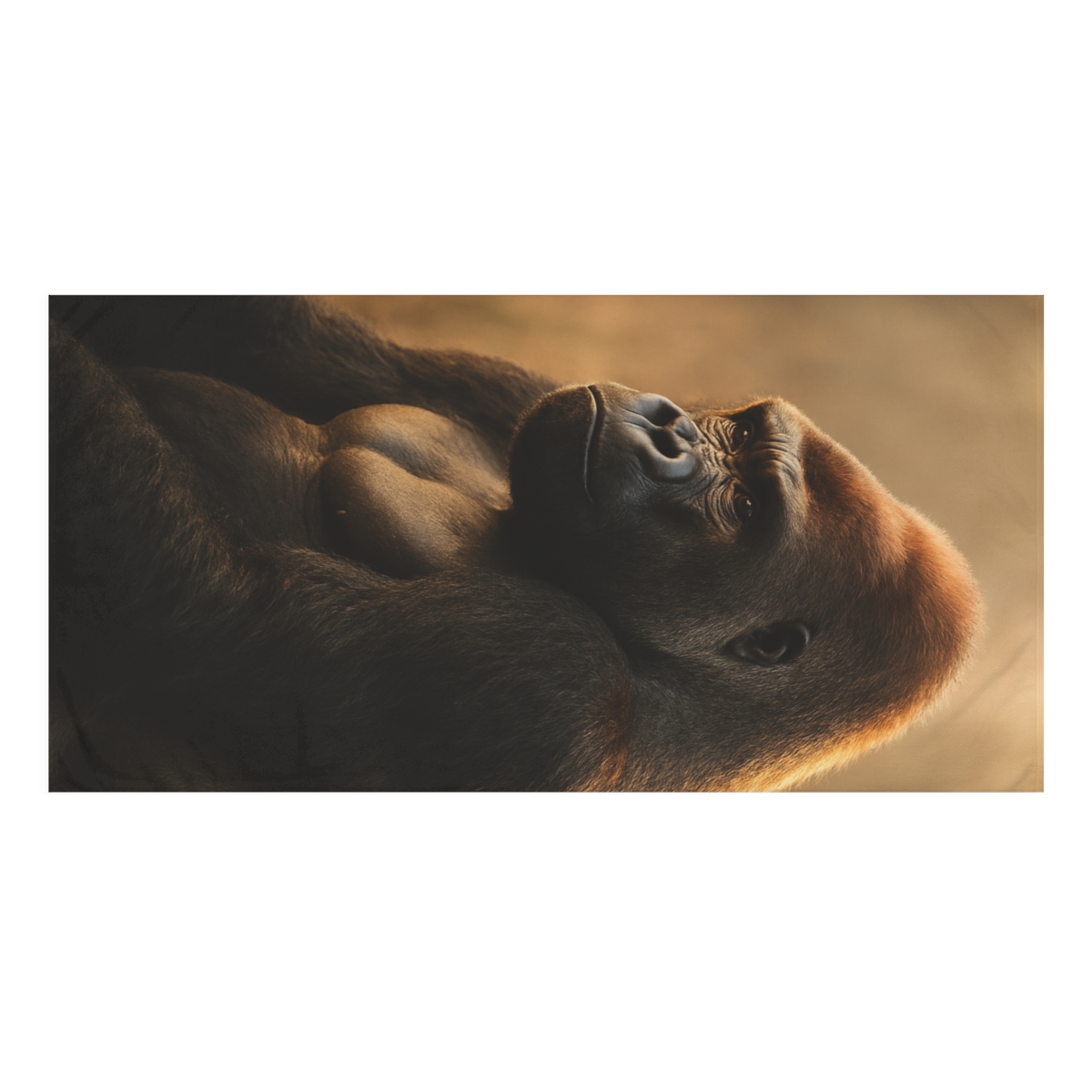 Dawn Watcher Silverback Gorilla custom towels