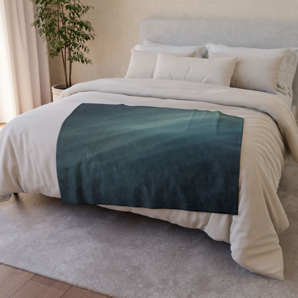 Dark Energy Gradient Drift designer printed blankets