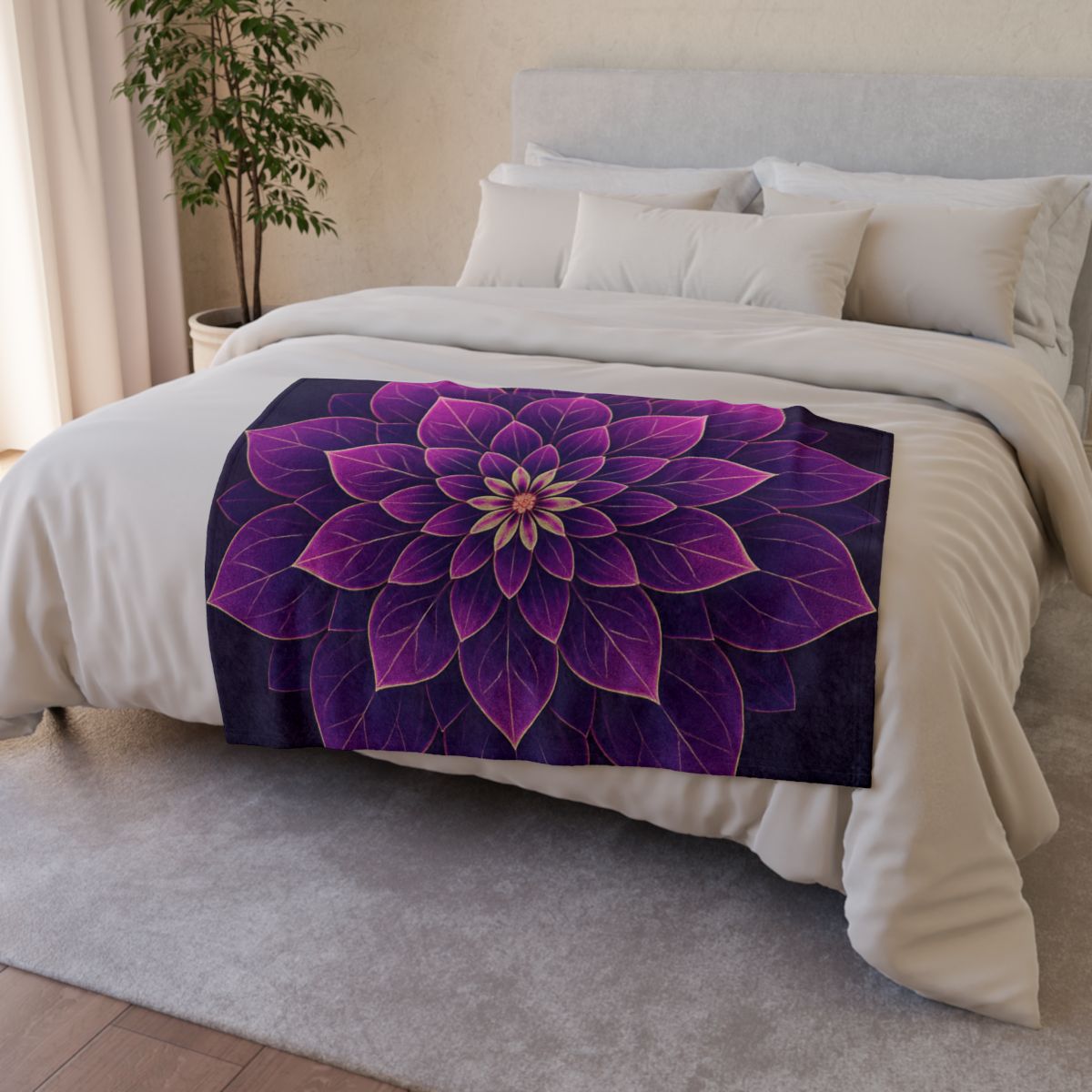 Petal Prism Mandala custom blankets