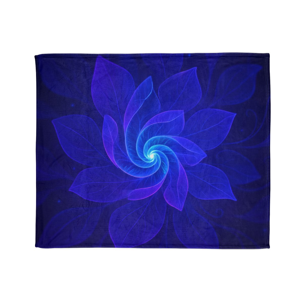 Petal Prism Helix soft fleece blankets
