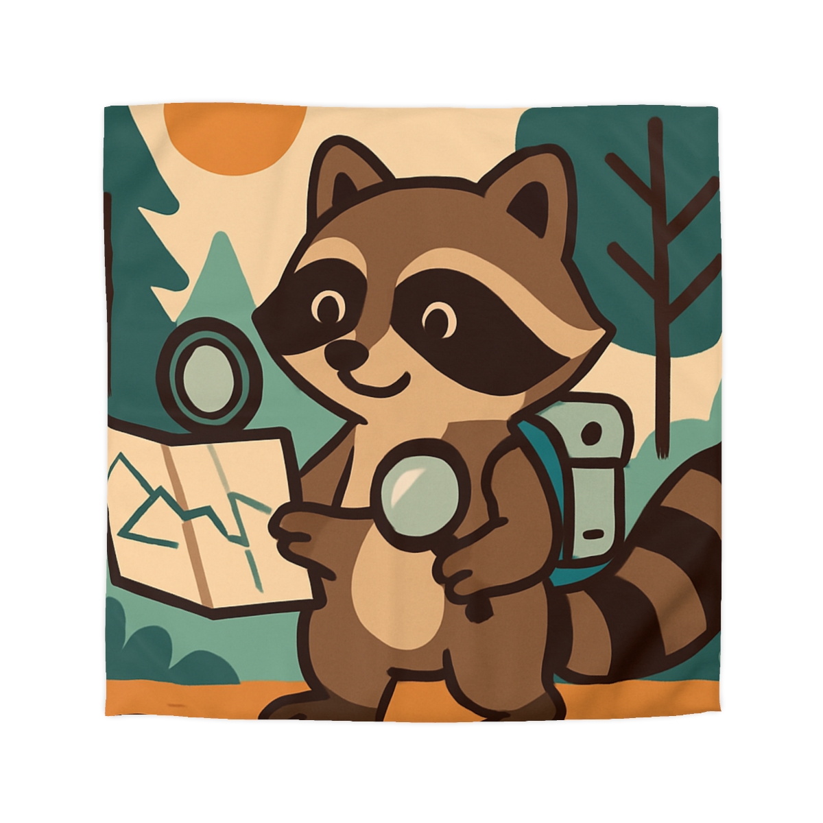 Robot Ranger Raccoon duvets for gifts