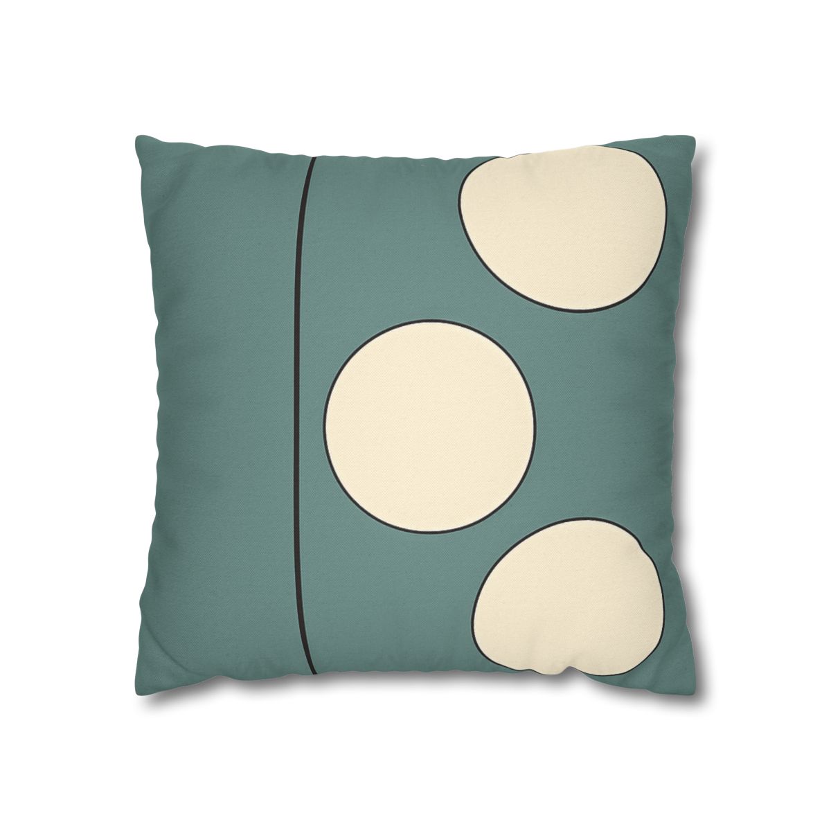 Staggered Trio Of Circles With Thin Divider unique gift pillow cases
