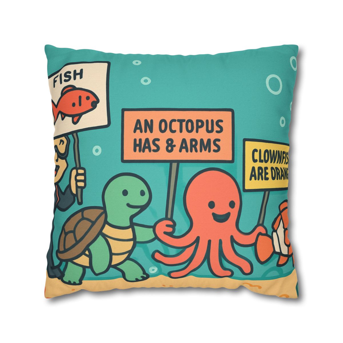 Coral Kingdom Science Parade custom pillow cases