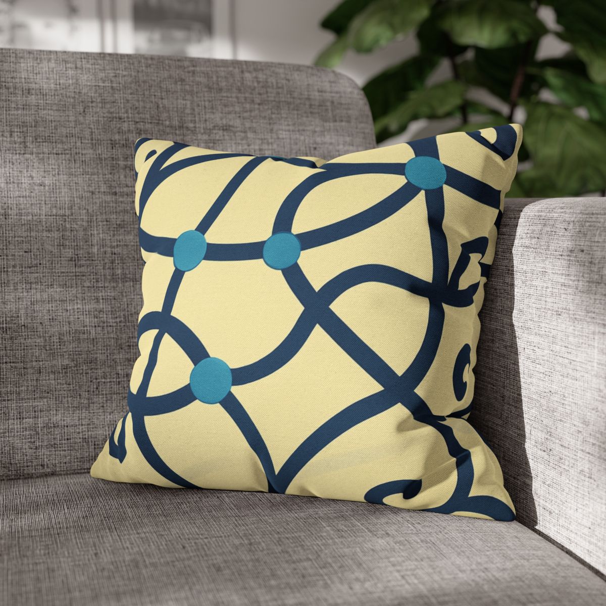 Tendril Ribbon Network trendy patterned pillow cases