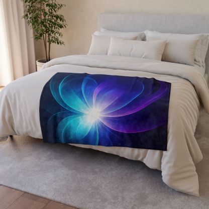 Gravitational Prism Bloom designer printed blankets