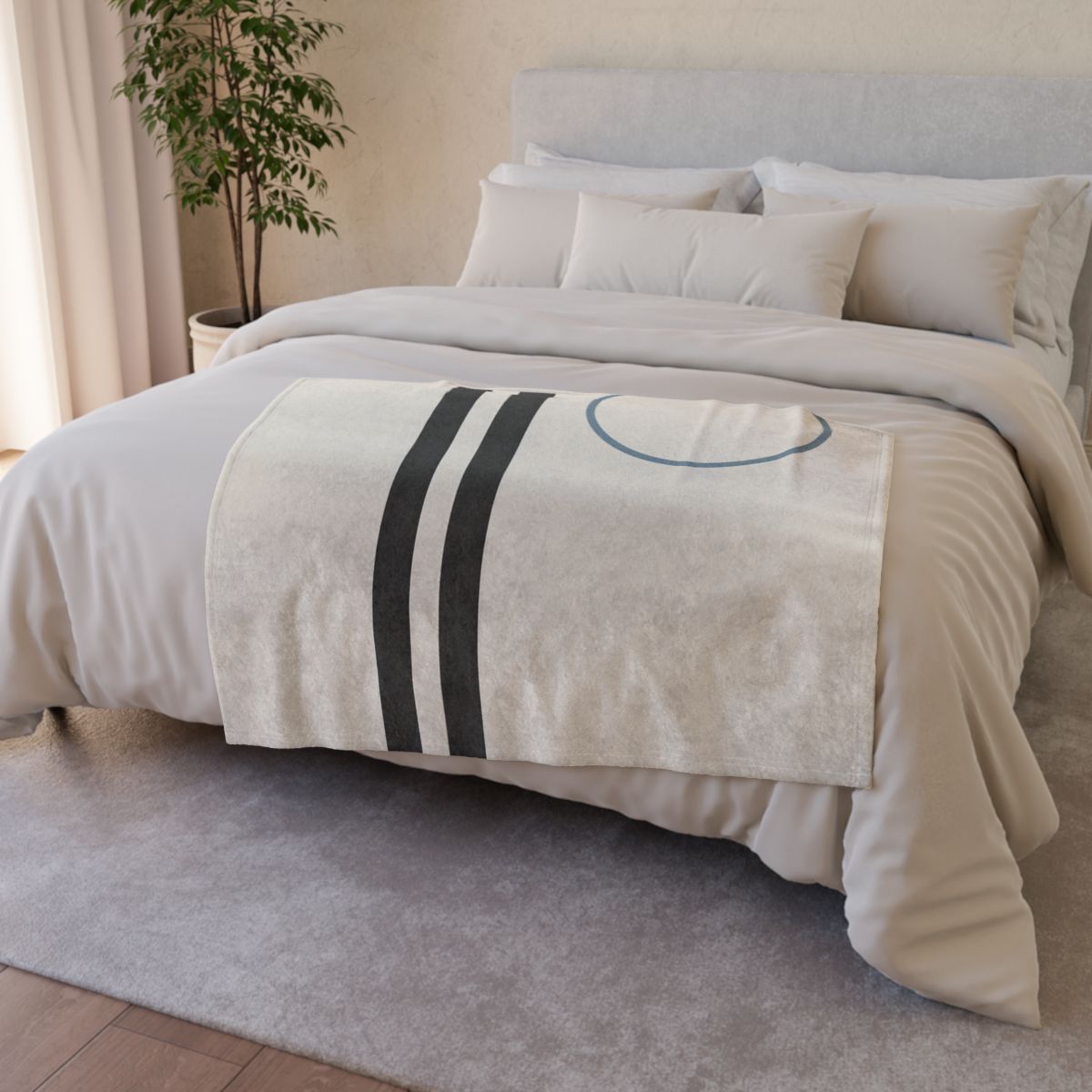 Split Column And Floating Ring designer printed blankets
