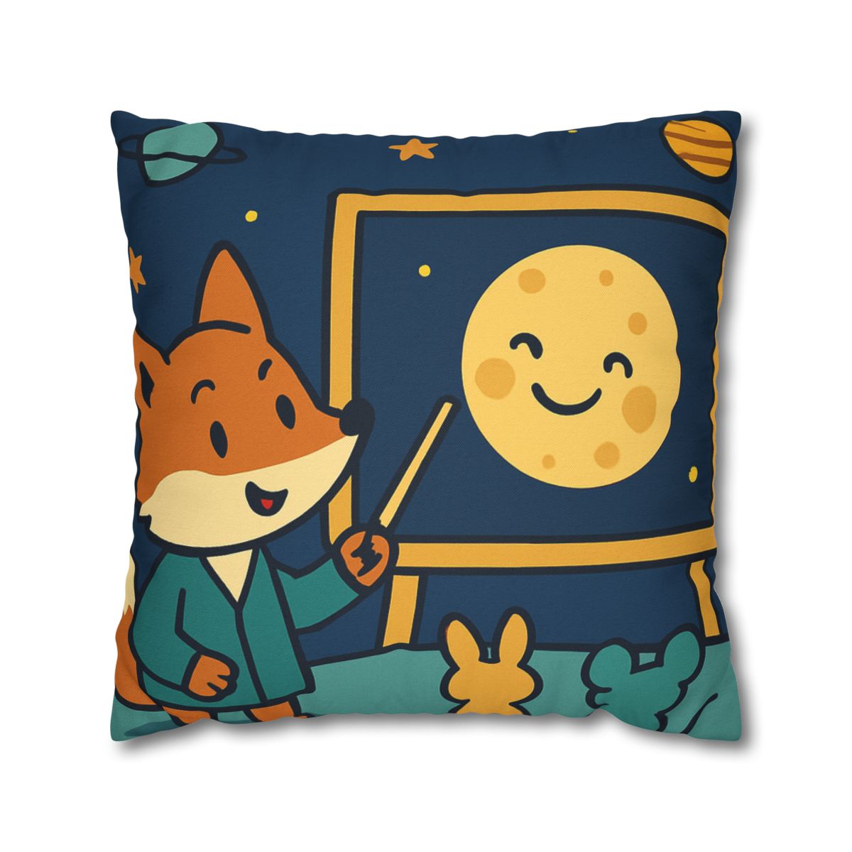 Stargazing Fox And Moon Classroom stylish decorative pillowcases