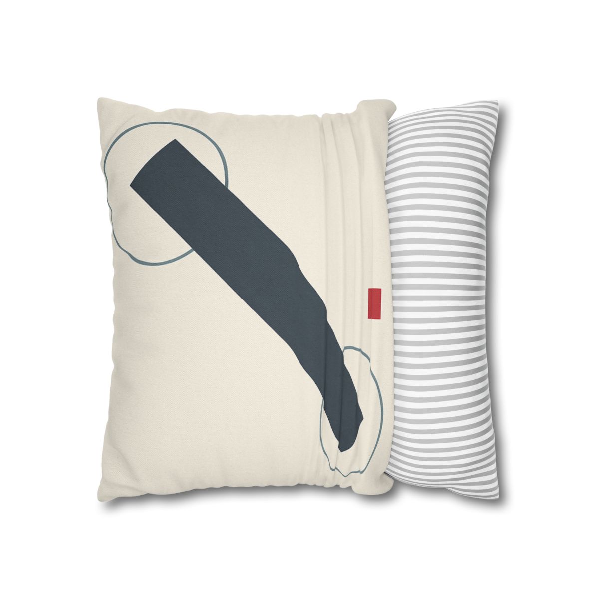 Diagonal Bar With Twin Orbits soft cotton pillow cases