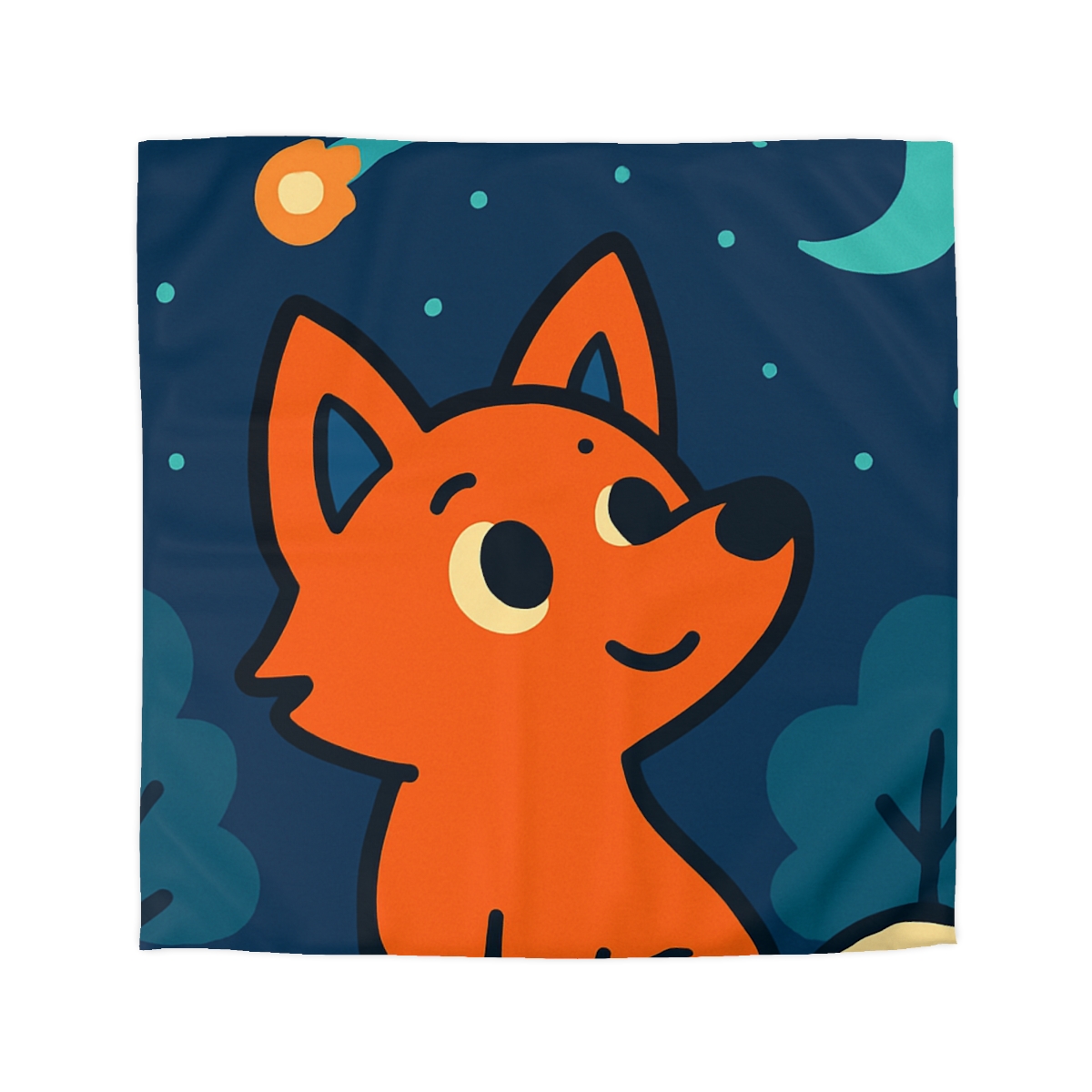 Starlight Forest Fox custom duvets