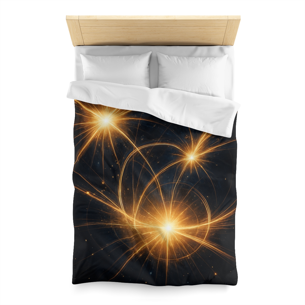 Photon Burst Constellation designer printed duvets