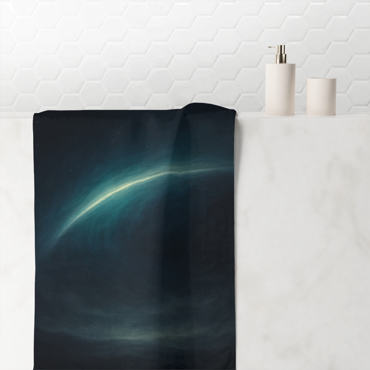 Luminous Horizon Fold unique gift towels