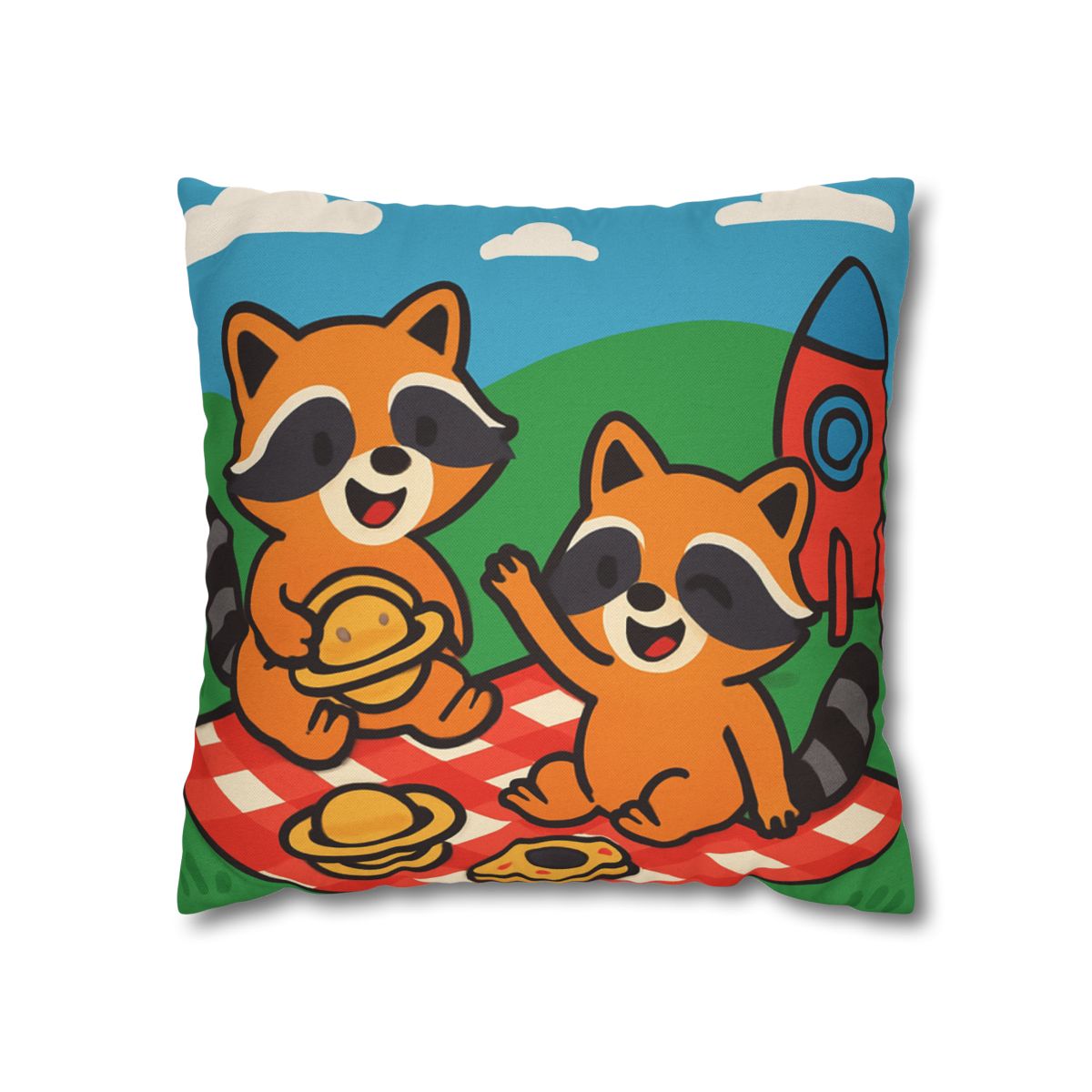 Rocket Racers Picnic custom pillow cases