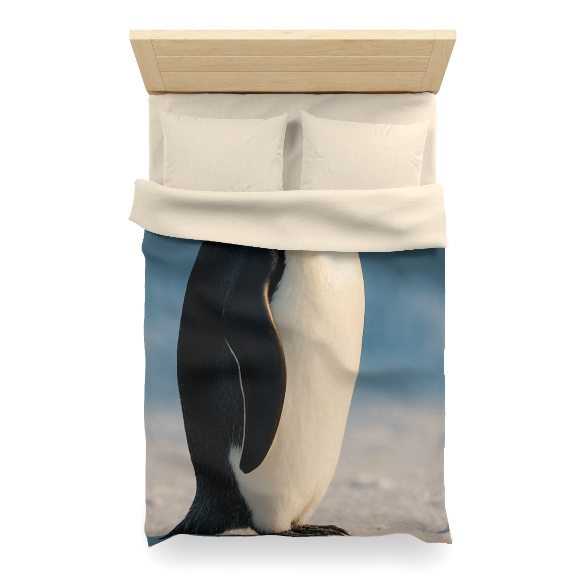 Silver Horizon Emperor Penguin personalized bedding duvets