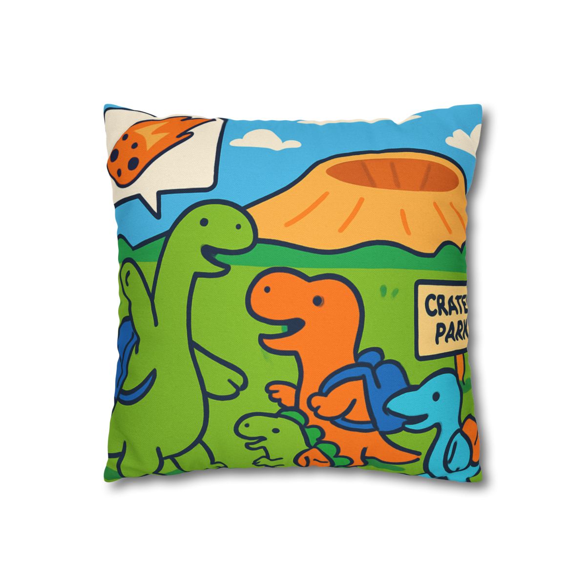 Cosmic Dino Field Trip comfortable bedding pillow covers