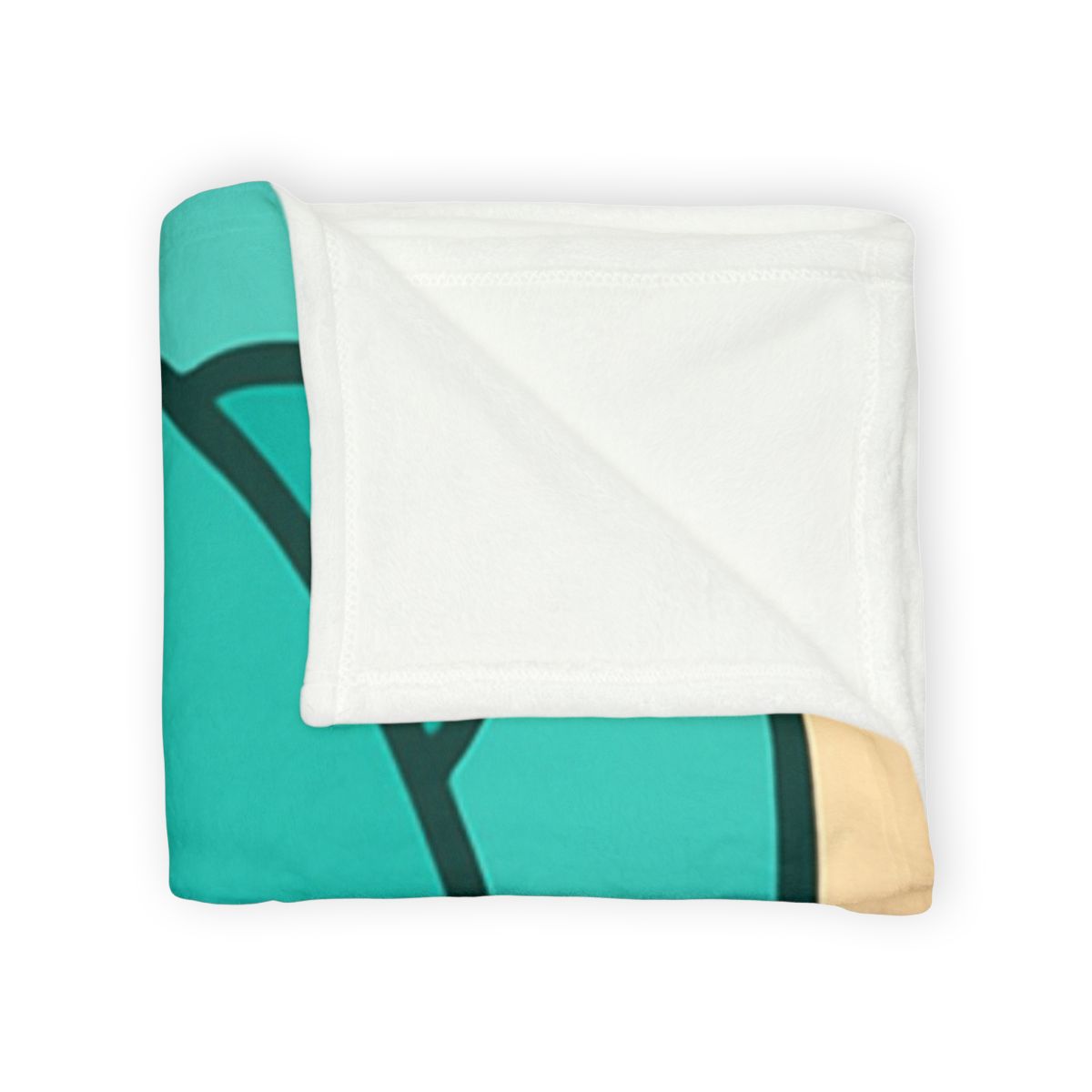 Coral Reef Alphabet Parade personalized cozy blankets