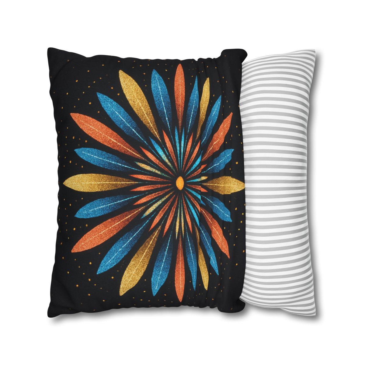 Starburst Mandala Bloom stylish decorative pillowcases