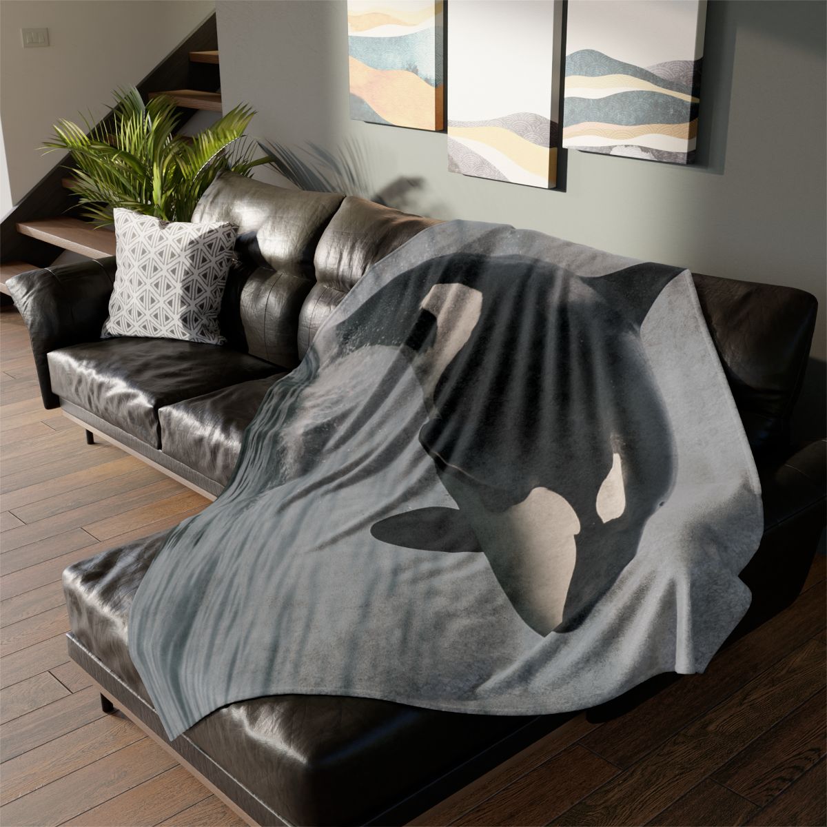 Tidal Monarch Orca warm winter blankets